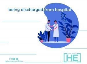being discharged from hospital